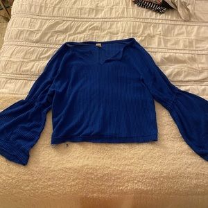 $5️⃣for2️⃣5️⃣Free People cobalt blue Henley